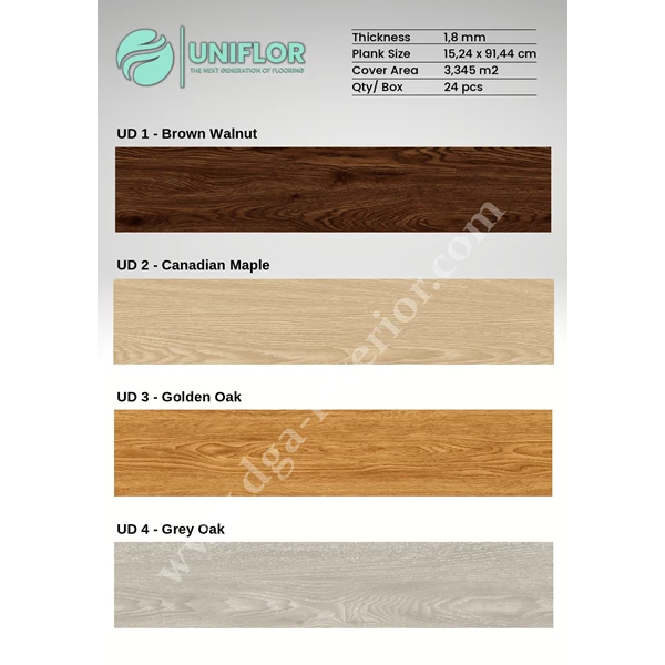 rumah Premium Lantai  Vinyl Unifloor Flooring