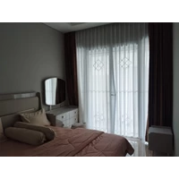 Gorden / Curtain Interior + Custom Blackout & Sheer + Gorden Kamar Tidur Minimalis Modern Full Height