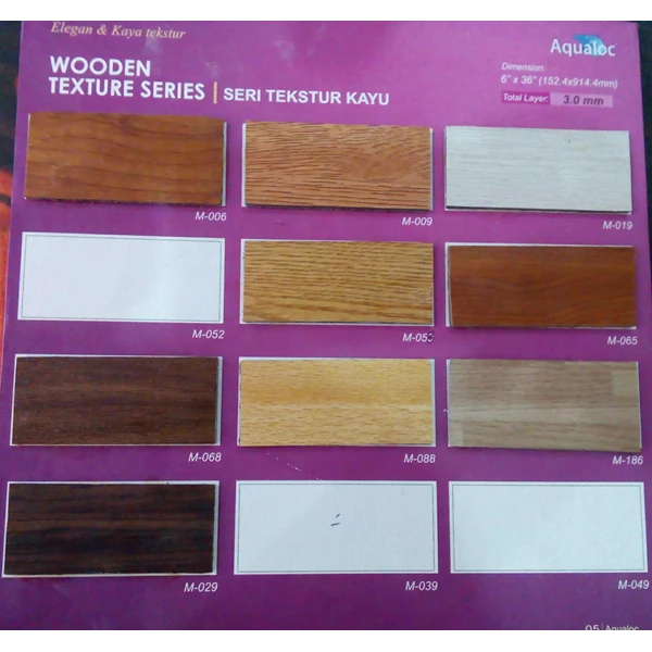 Aqualoc Vinyl Flooring Wood Texture Series