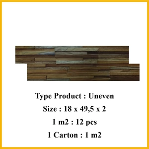 Wood Wall Panel  3D Uneven