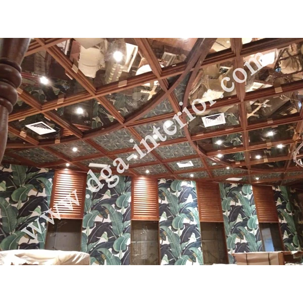 Wallpaper Custom Ceilling Restaurant Remboelan Mall Bintaro X-Change