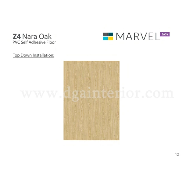Lantai Vinyl Stiker Marvel Z4 Nara Oak