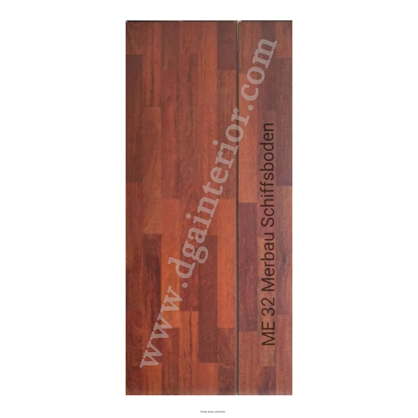 Wood Parquet Floor - U Floor ME 32 Merbau Schiffsboden